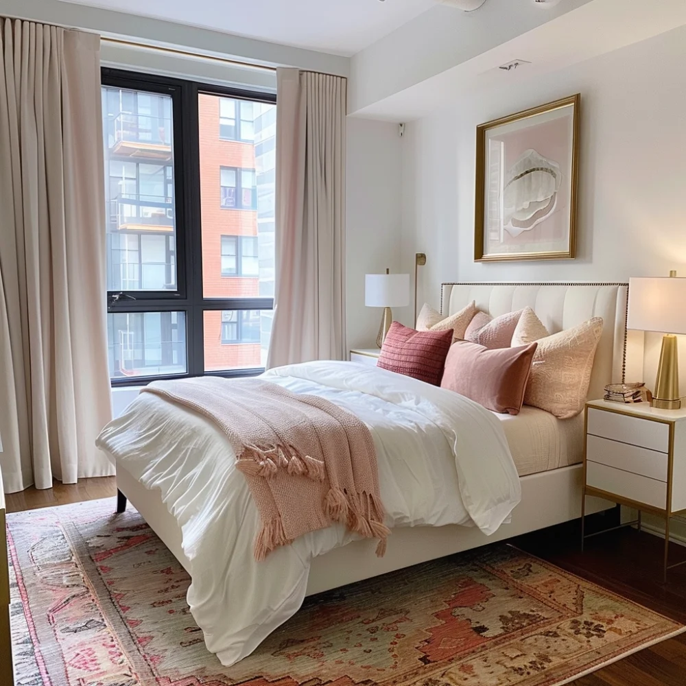 girly apartment decor bedroom 3