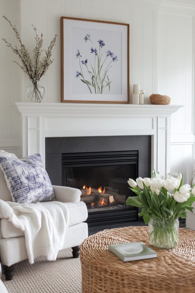 spring fireplace mantel (3)
