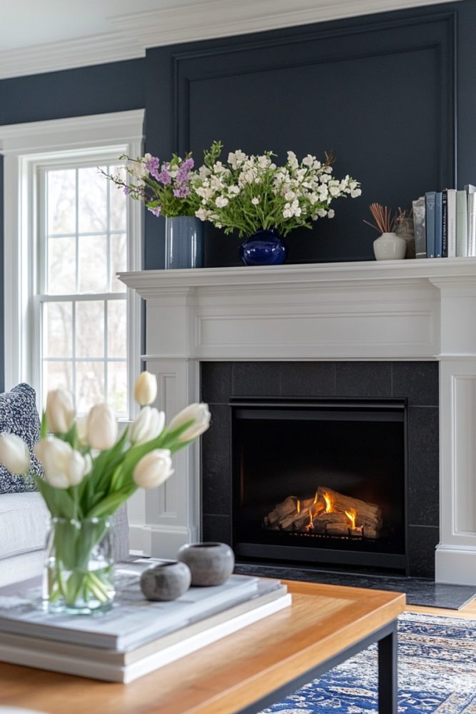 spring fireplace mantel (8)