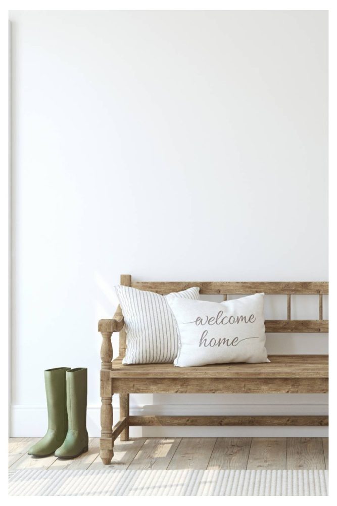 Vintage Inspired Bench Farmhouse Mudroom Ideas