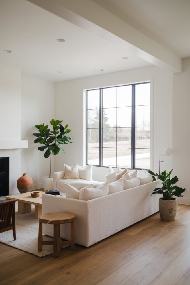 organic modern living room ideas (11)
