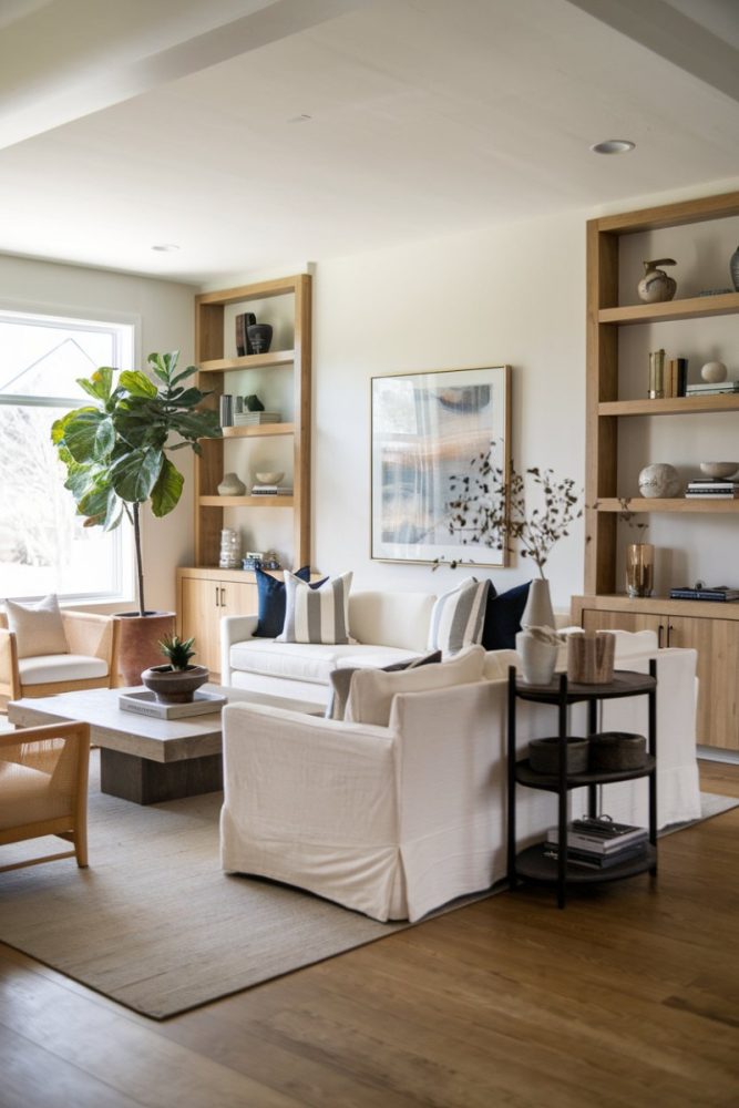 organic modern living room ideas (16)
