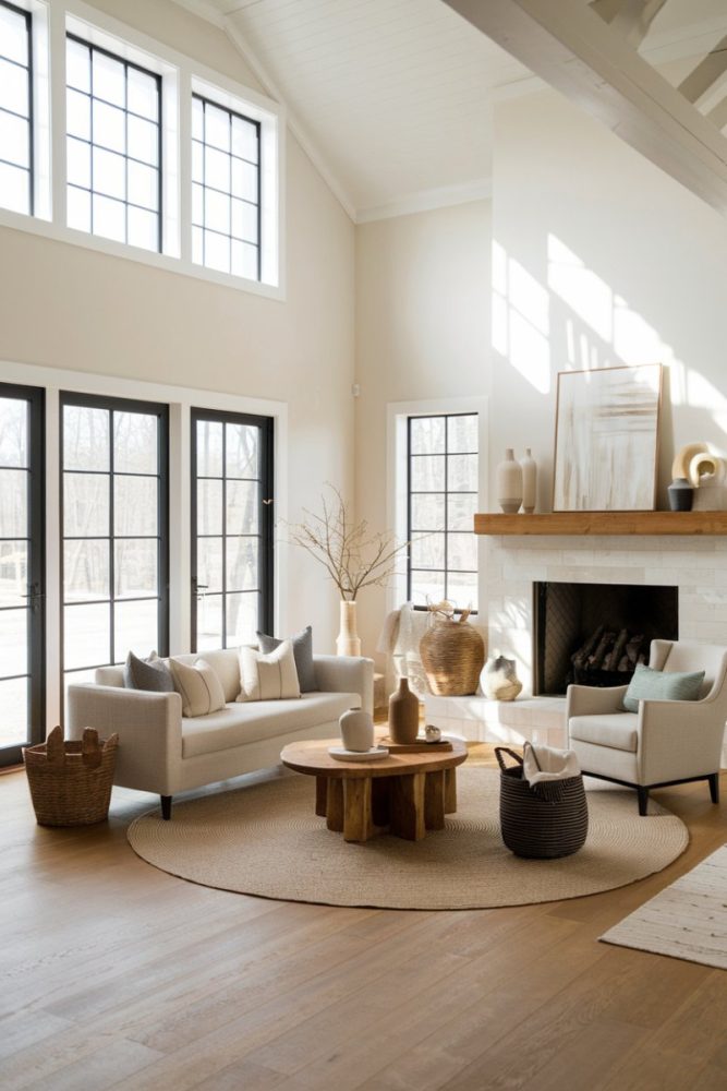 organic modern living room ideas (18)
