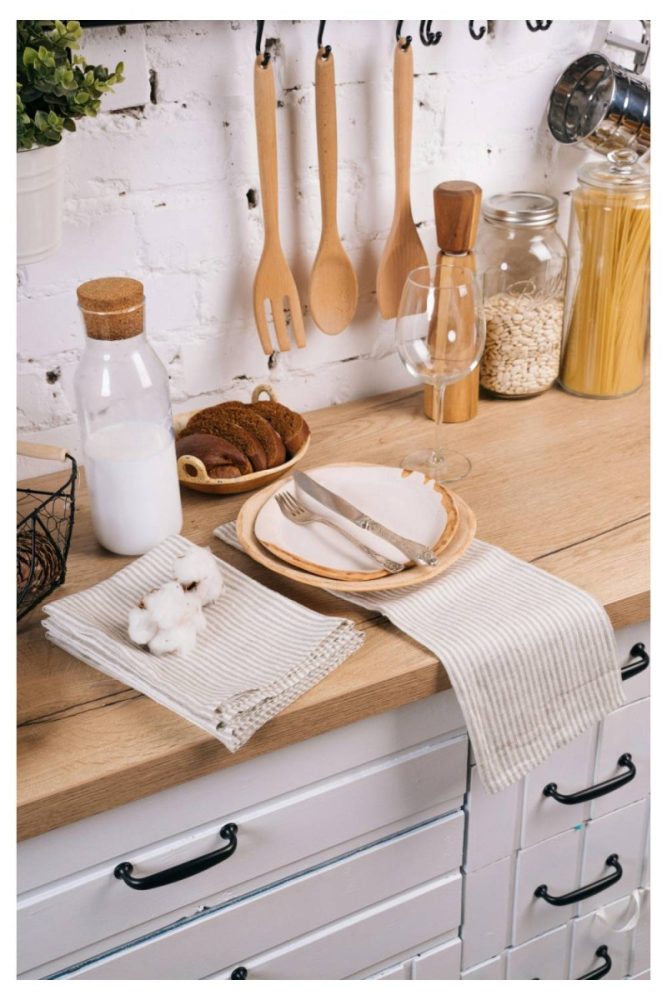 Arrange Tea Towels on Display