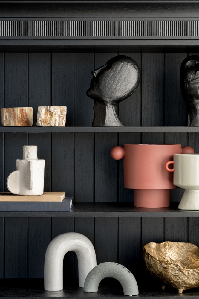Close up,On,Modern,,Elegant,And,Stylish,Decorations,,Bowls,,Vases,And