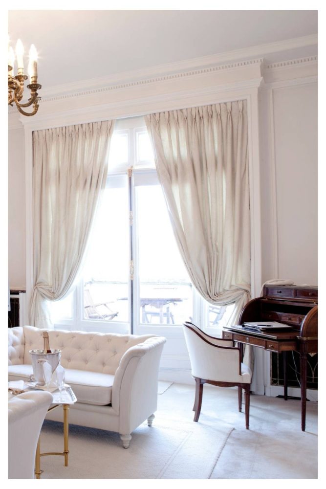 Adjustable Curtain Rods with Stylish Curtains renter friendly upgrades