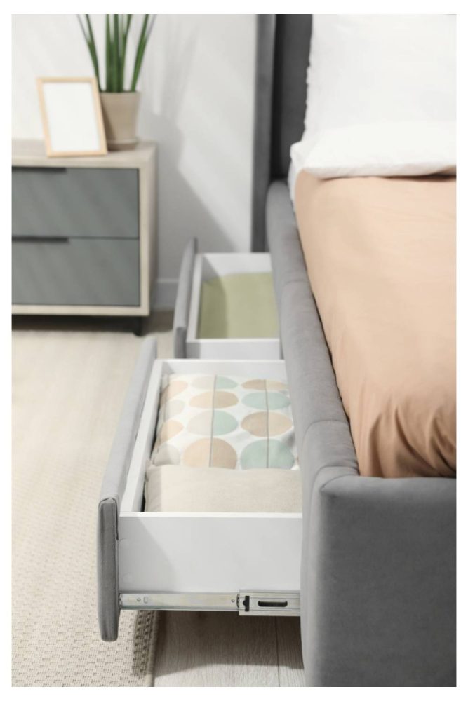 Slide storage containers Clever Small Bedroom Organization Ideas