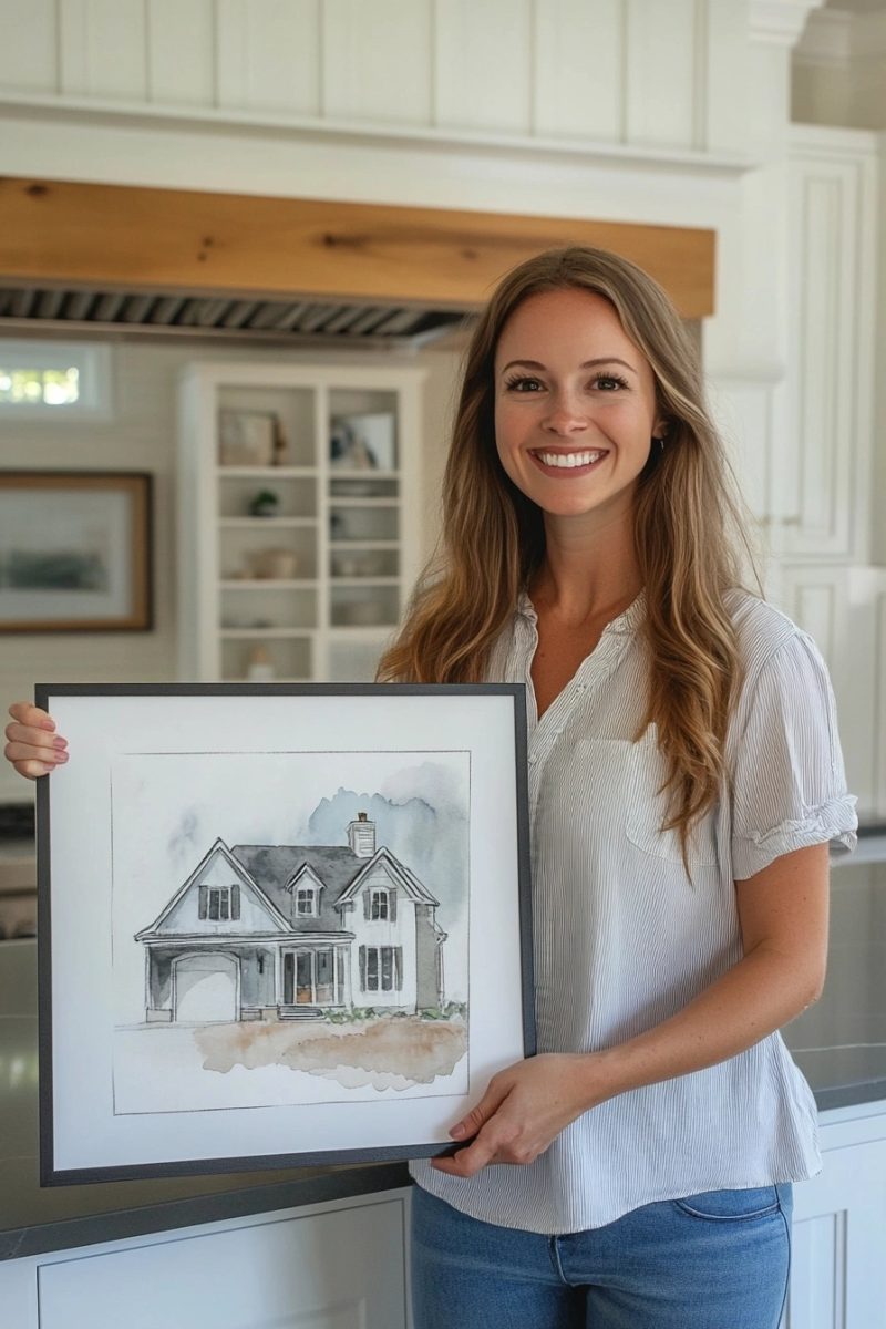 housewarming gift ideas house portrait