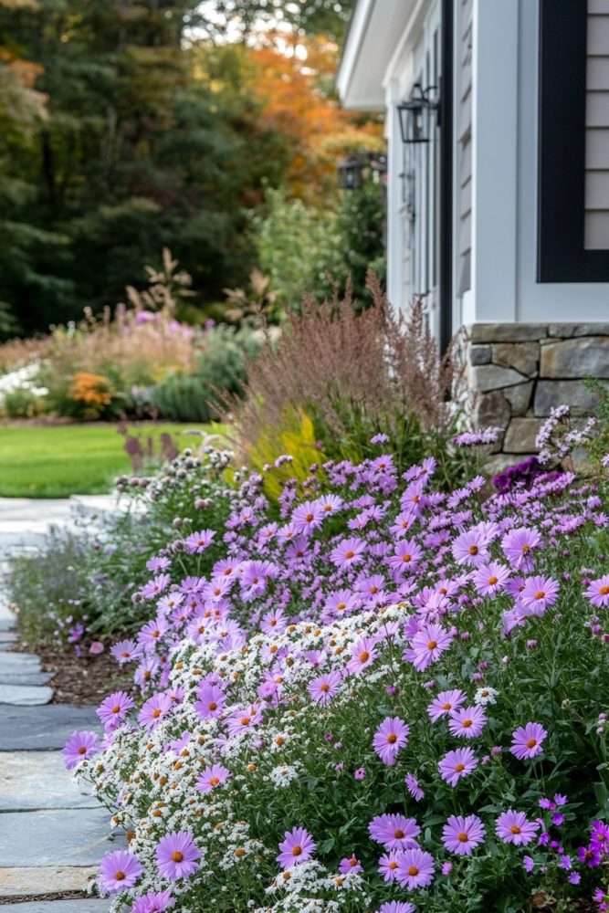 fall flowers aster