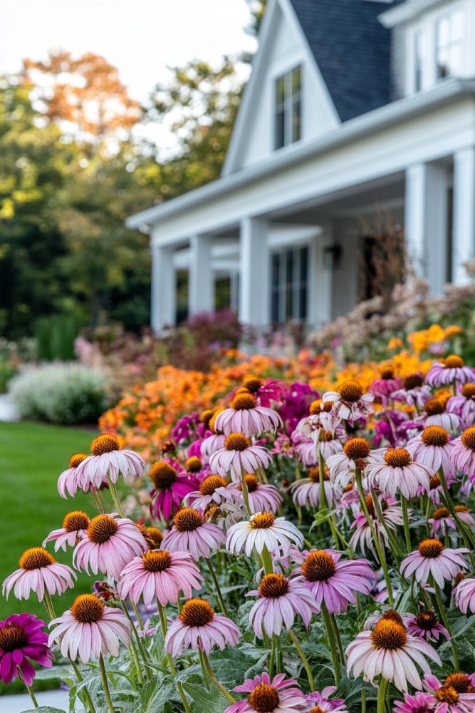 fall flowers coneflowers