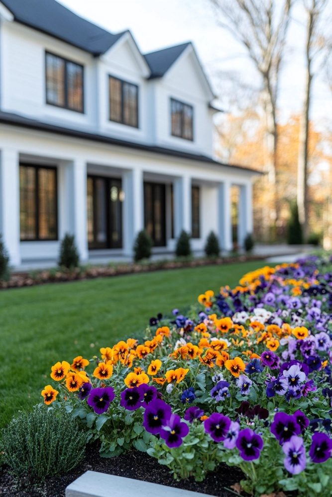 fall flowers pansies
