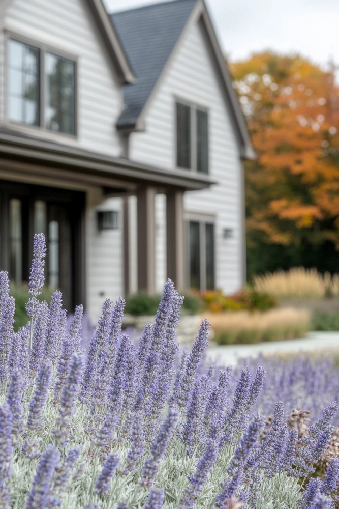 fall flowers russian sage
