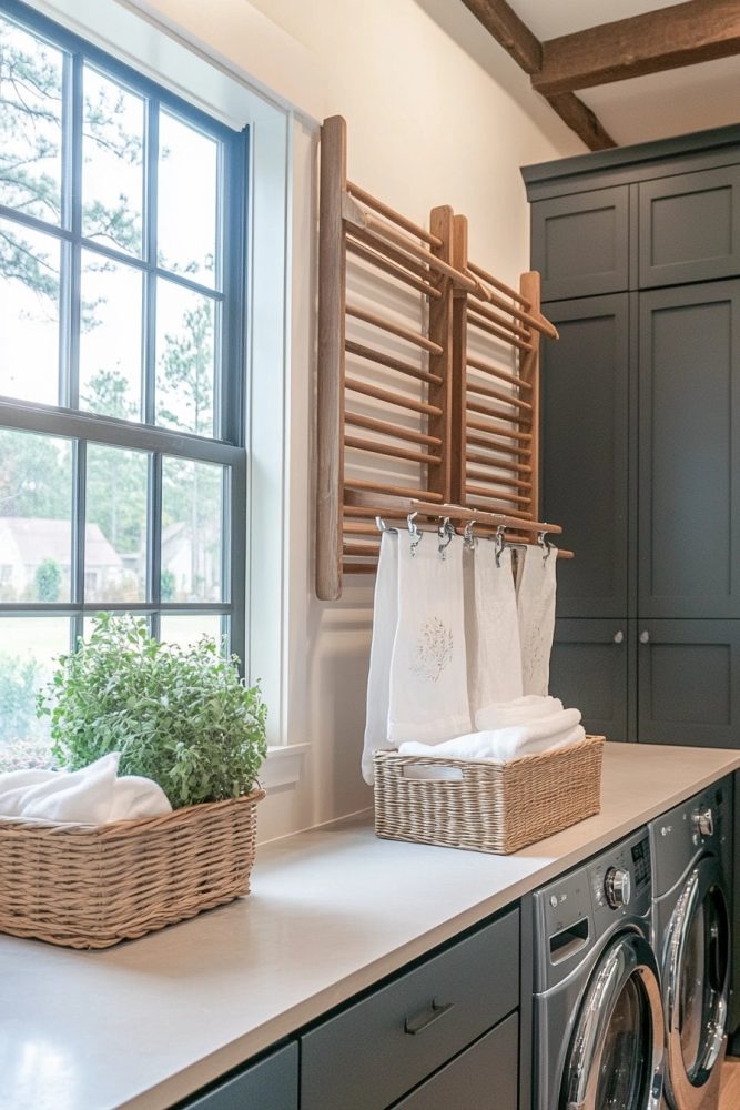 laundry room decor ideas drying