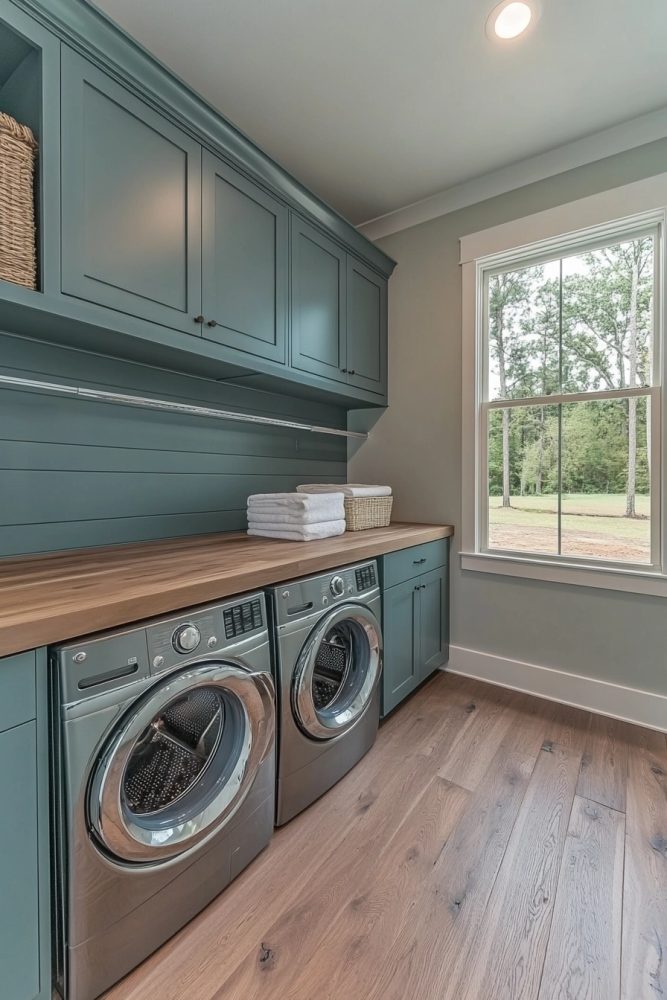 laundry room decor ideas folding area
