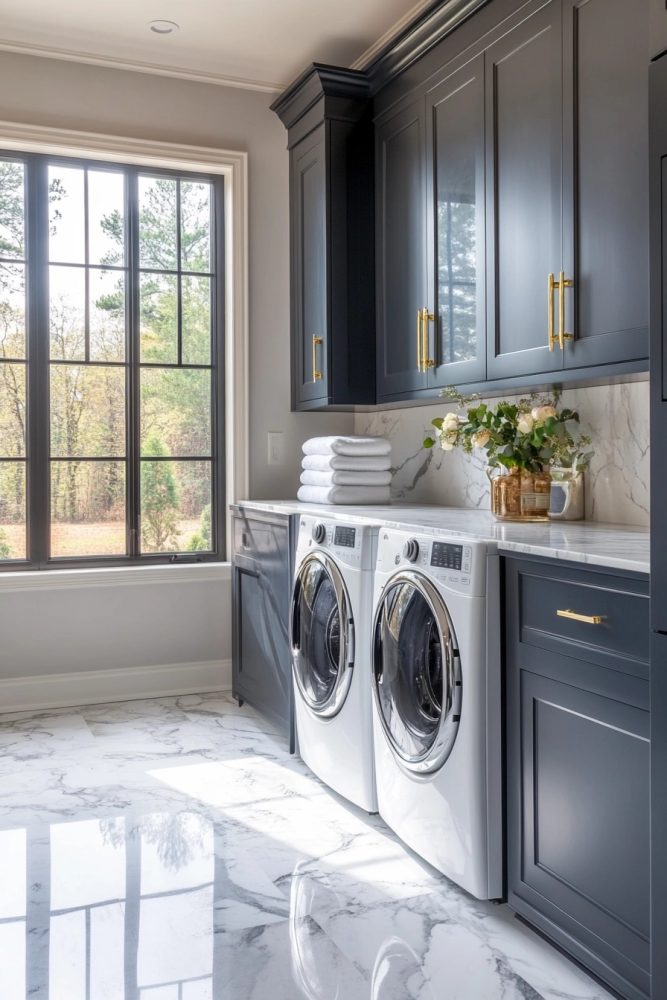 laundry room decor ideas marble