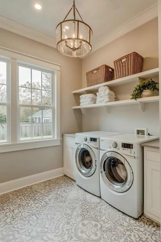 laundry room decor ideas neutral
