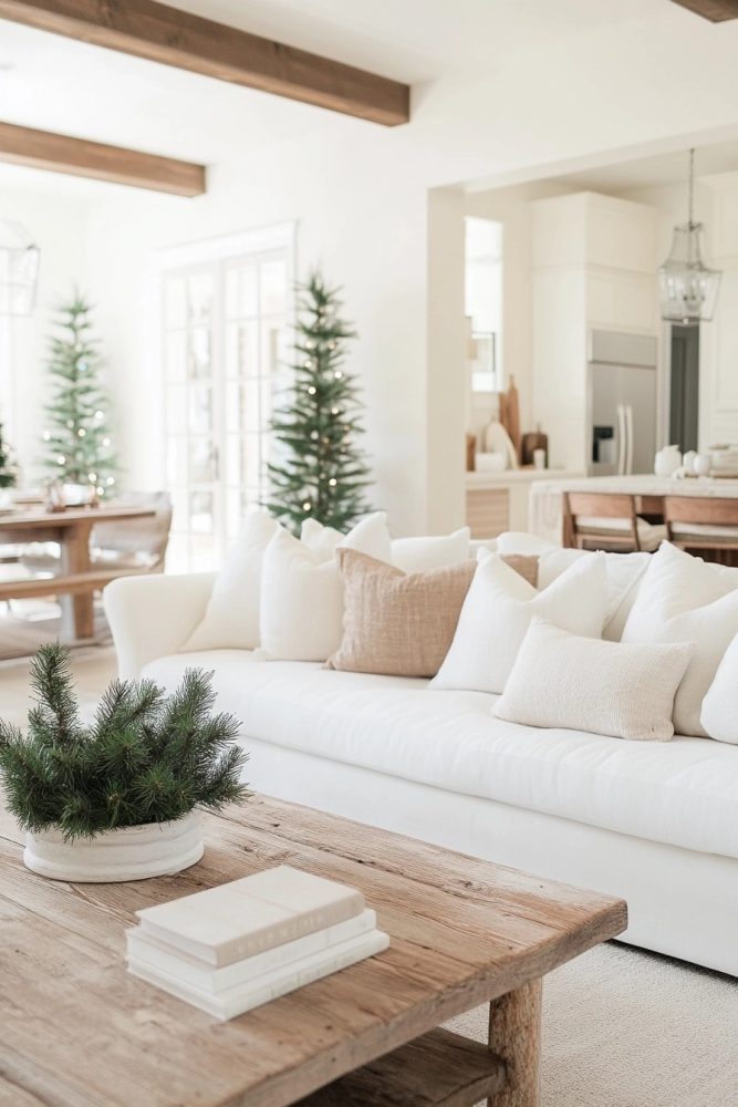 organic modern christmas decor minievergreen