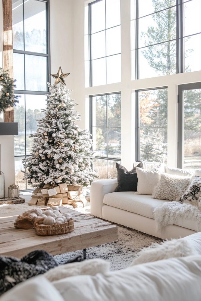 organic modern christmas decor treetopper