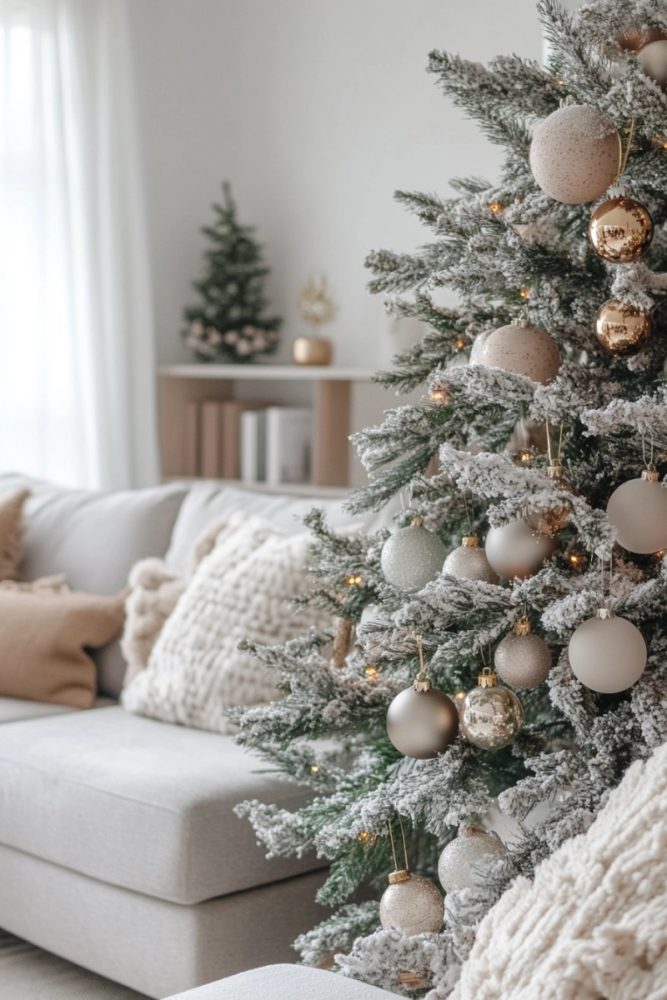 organic modern christmas tree ideas CLAY