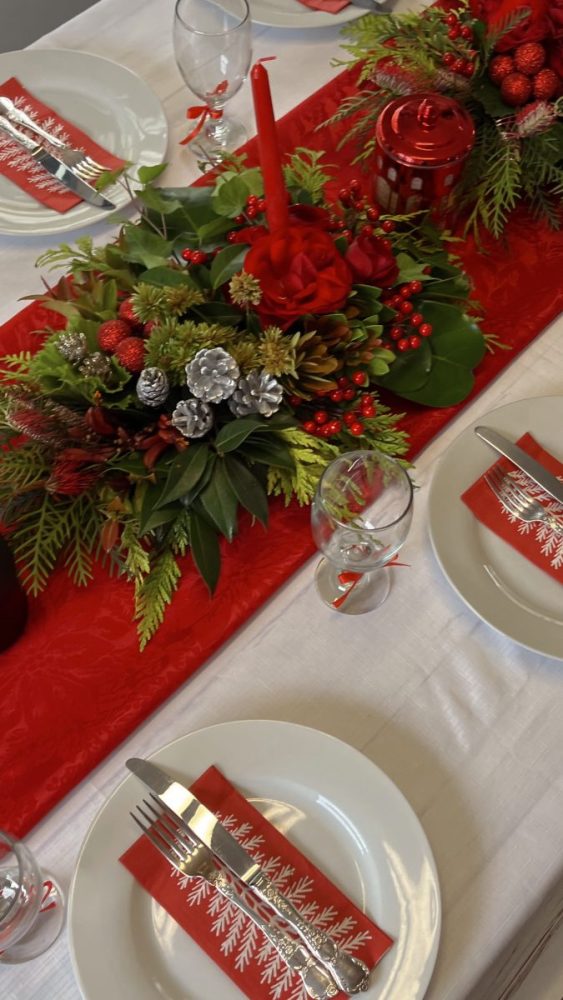 christmas dining table decor ideas dp (8)