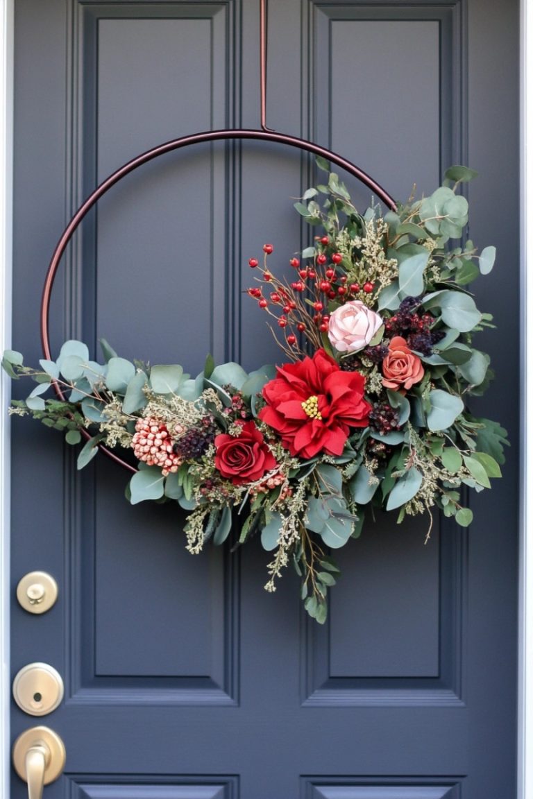 valentines wreath ideas hoop