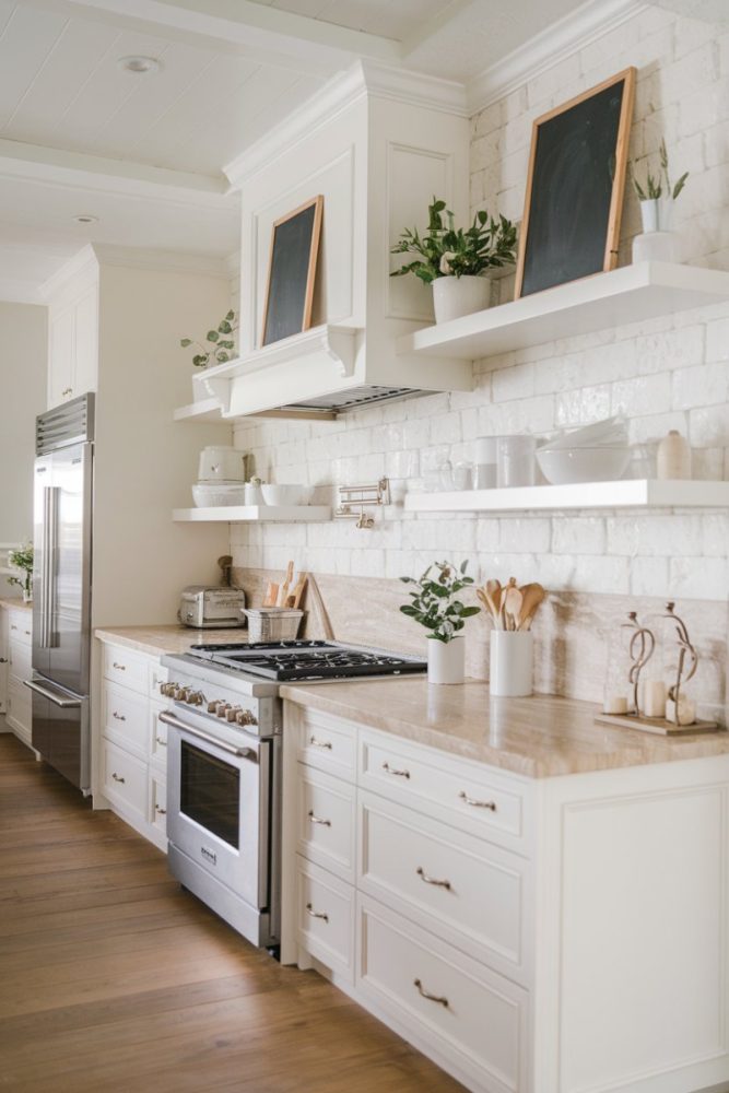 above kitchen cabinet decor chalkboard