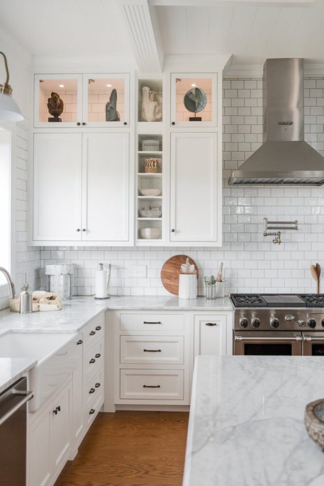 above kitchen cabinet decor scultpures