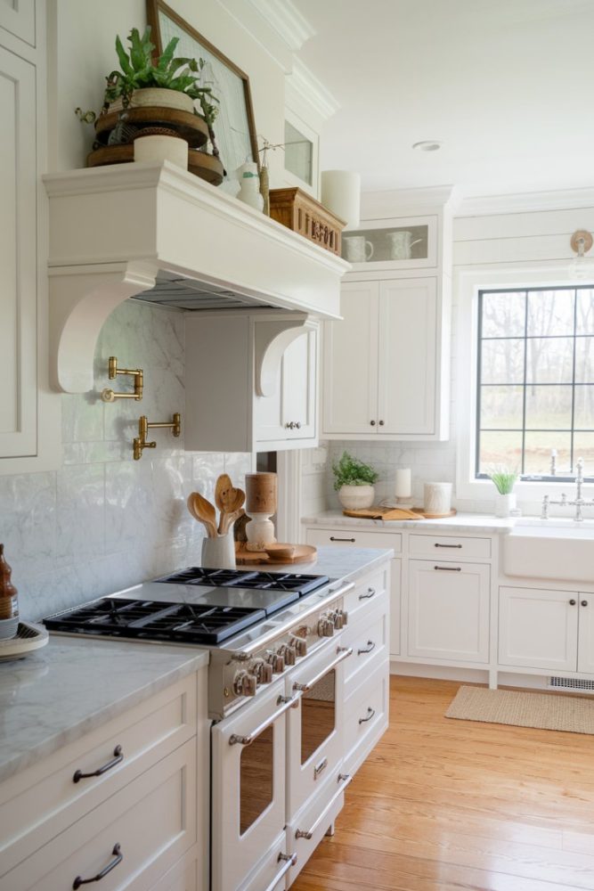 above kitchen cabinet decor tray