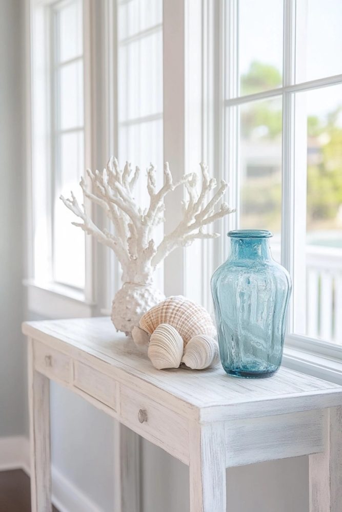 console table decor ideas Coastal Cool