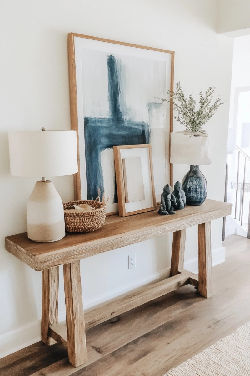 console table decor ideas artsy
