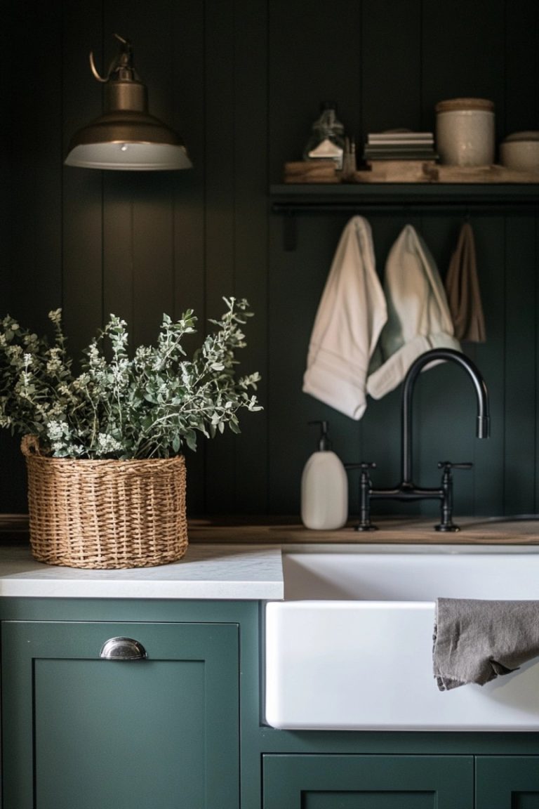 laundry room paint color ideas green