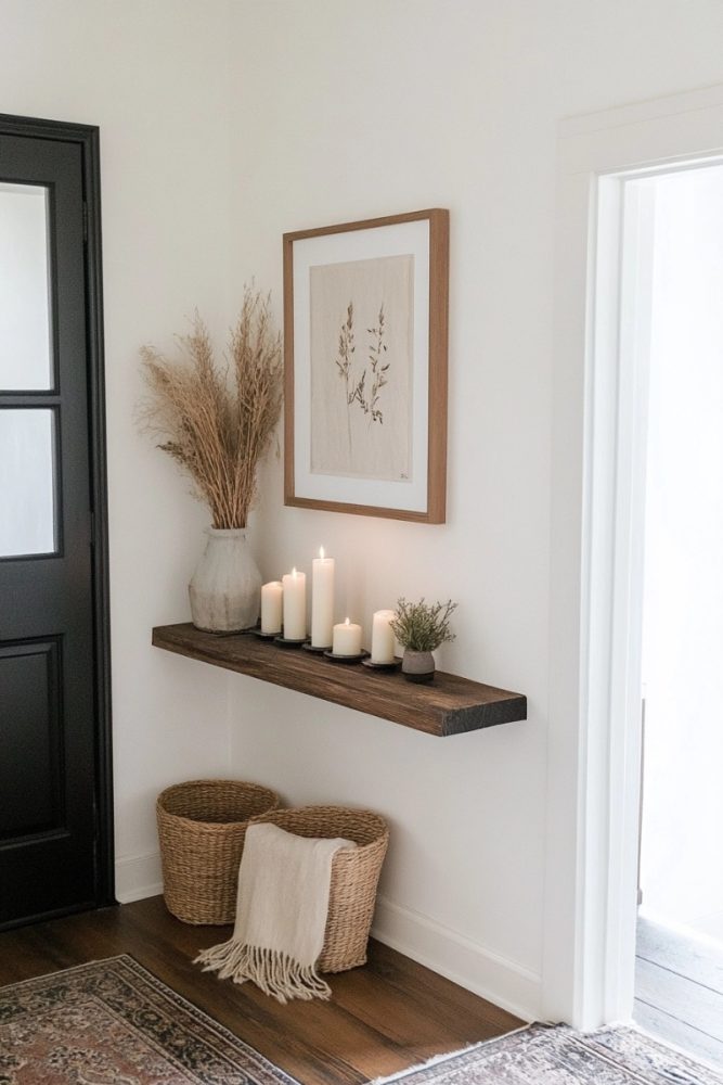 small entryway decor ideas Decorative Wall Ledge
