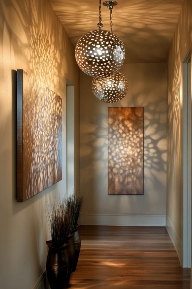 small entryway decor ideas lighting