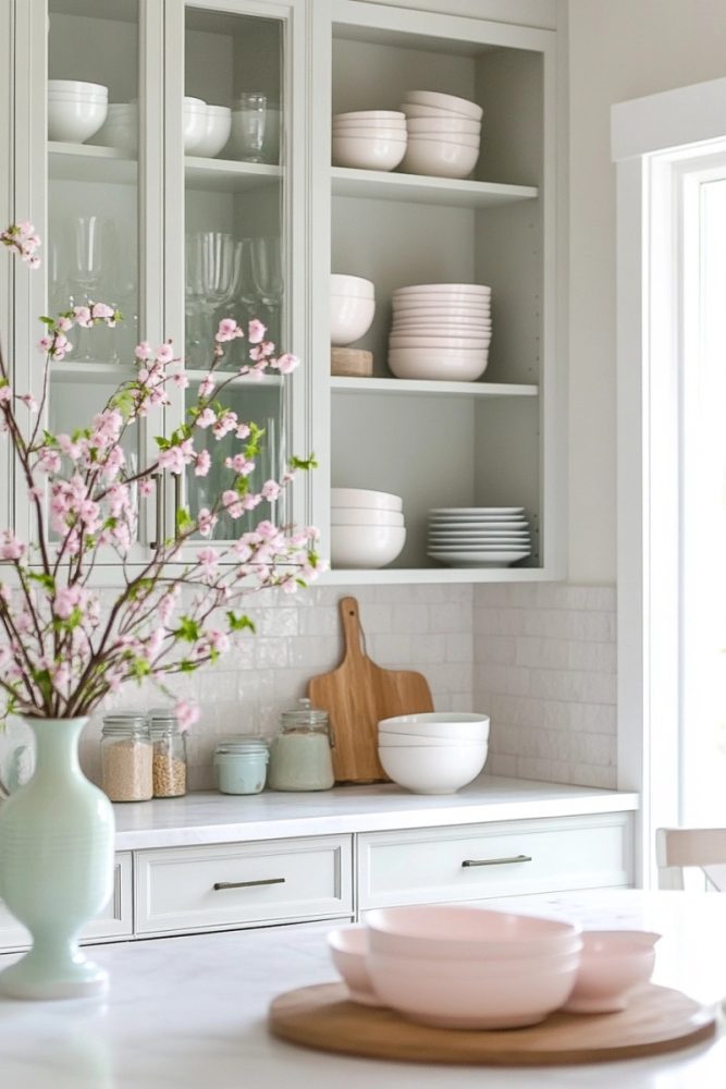 spring kitchen decor pastel