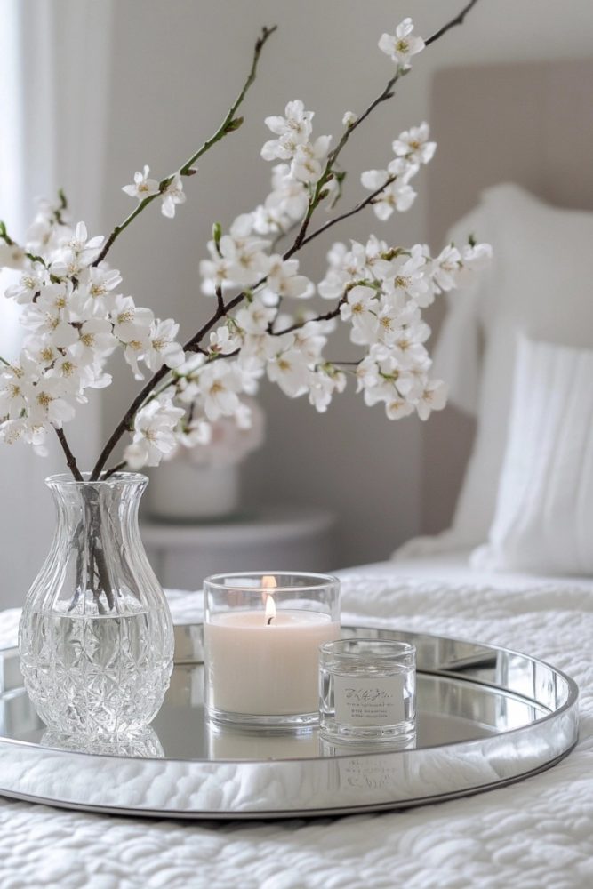 spring tray decor ideas Blossom with Cherry Charm