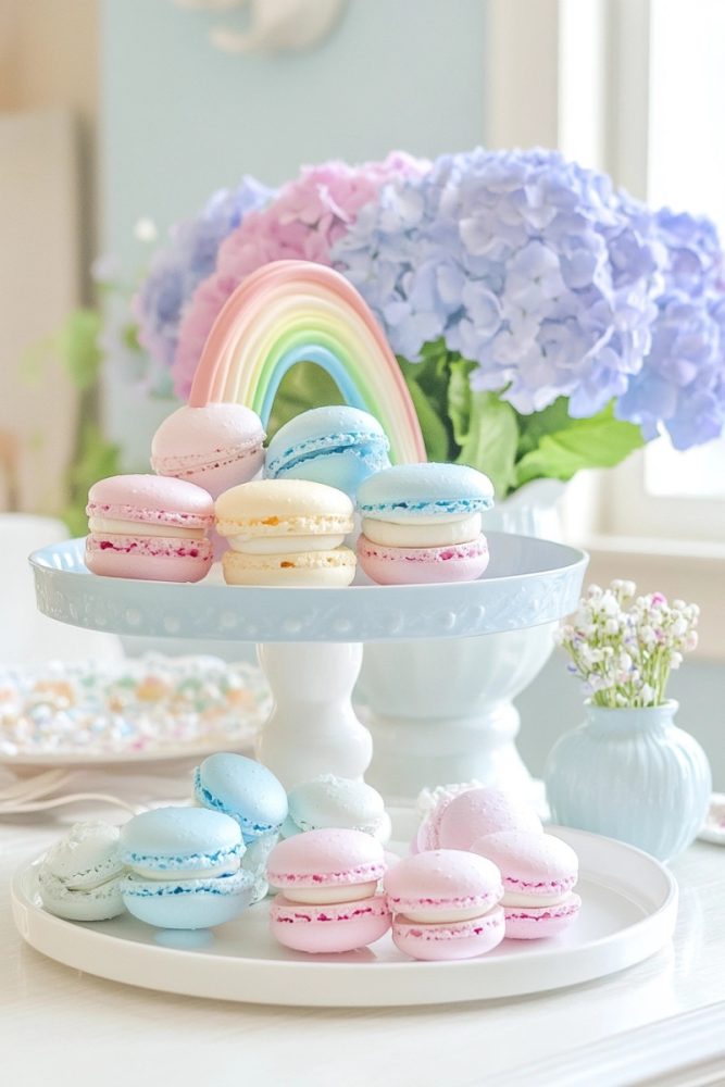 spring tray decor ideas Pastel Party on a Tray