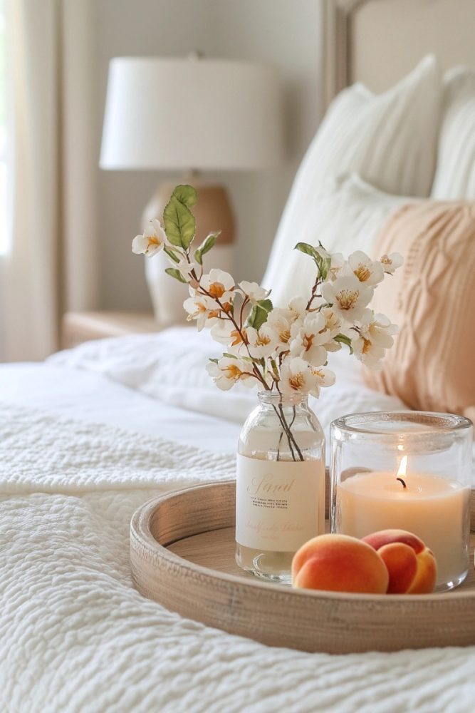 spring tray decor ideas Peachy Perfect Vibes