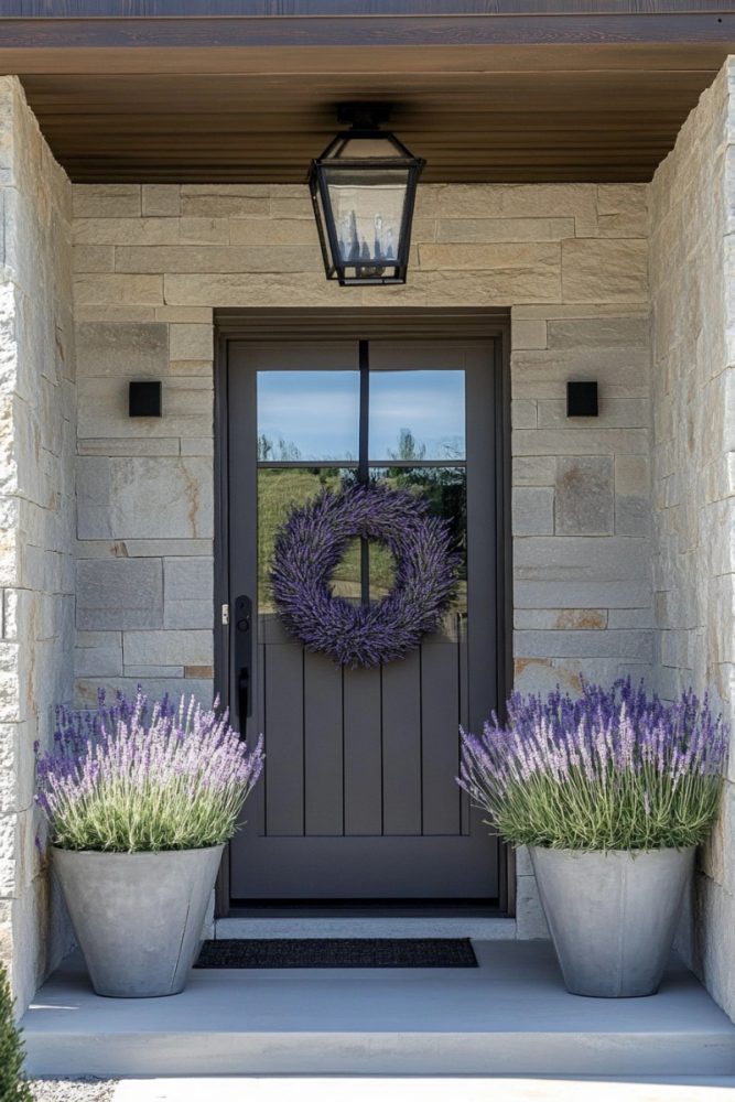 spring wreath idea wildflower
