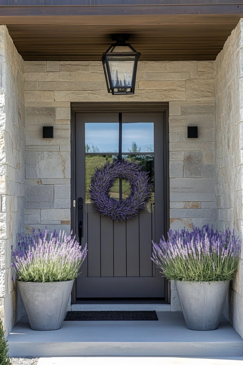 spring wreath idea wildflower