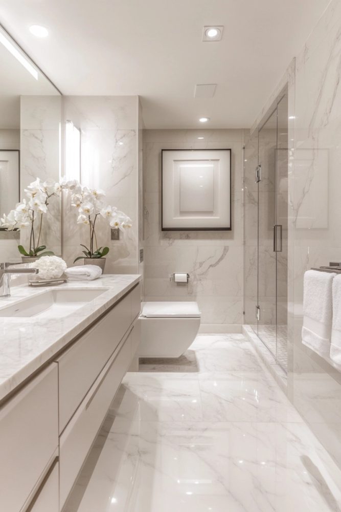 18 Bathroom Marble Ideas Light Colored Marble