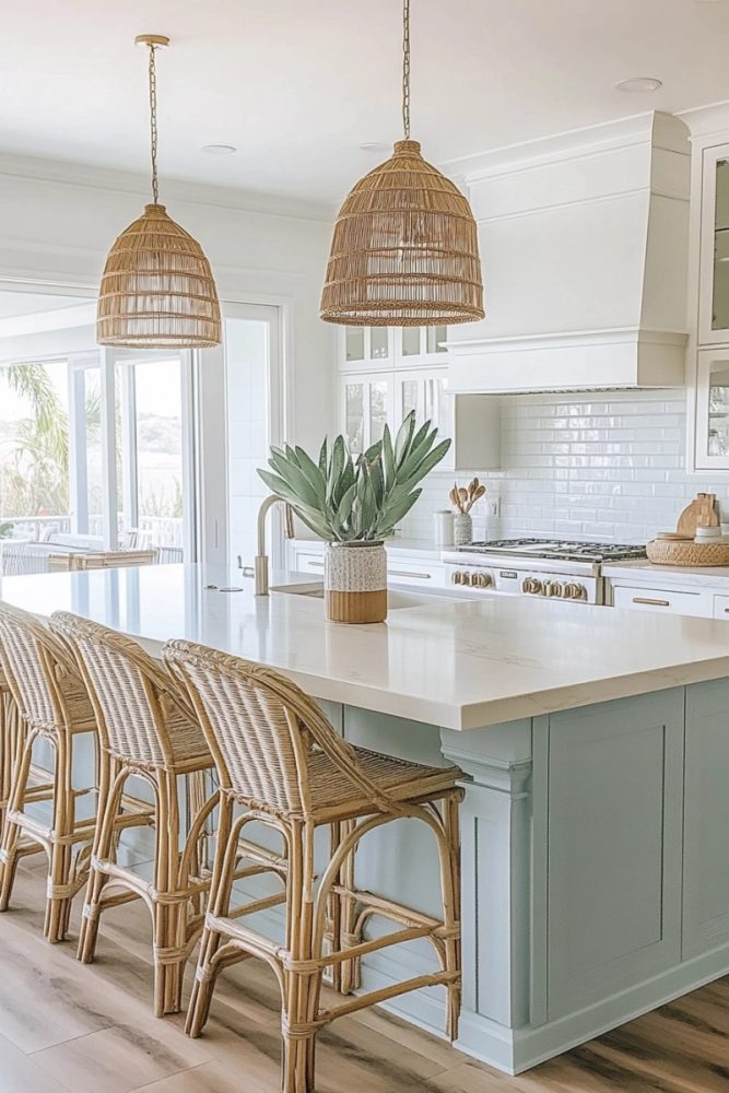 BLUE KITCHEN IDEAS glass