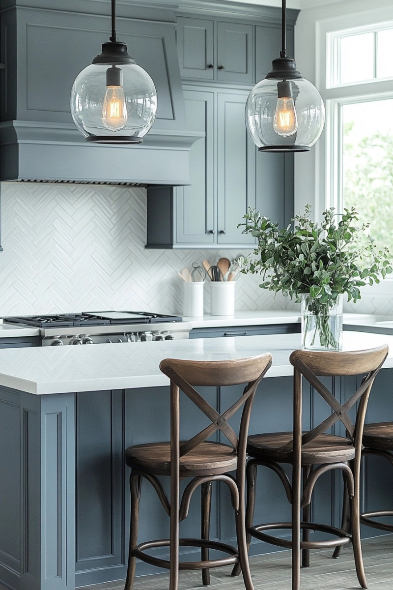 BLUE KITCHEN IDEAS shaker