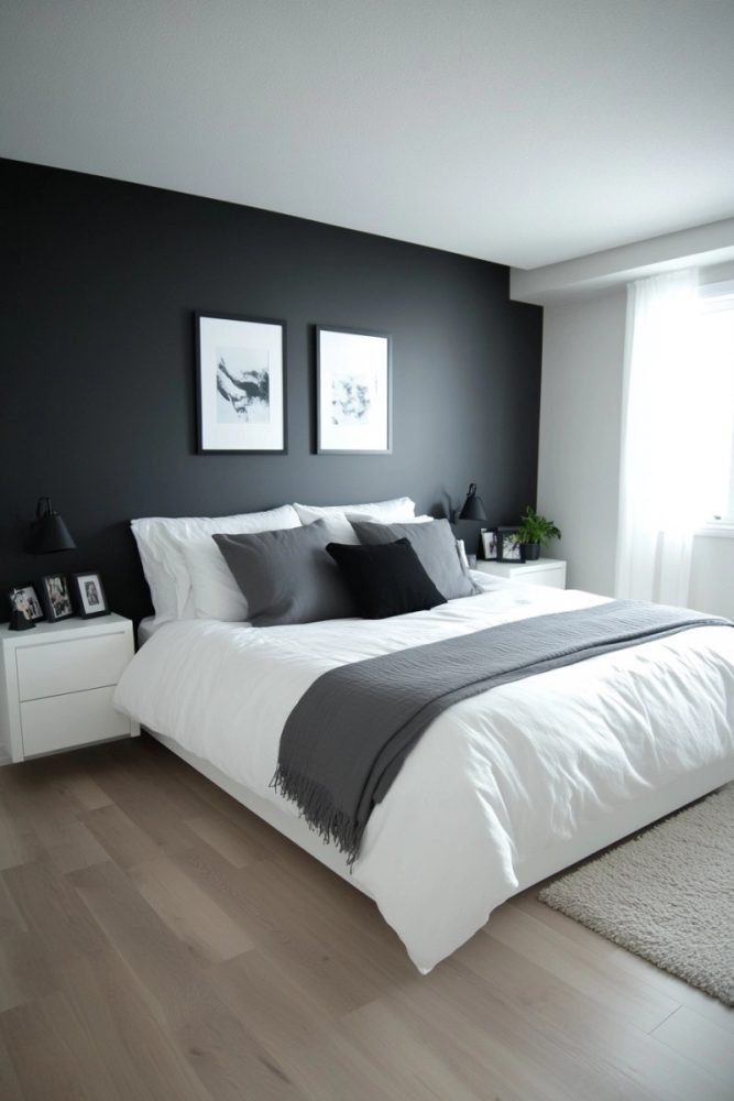 Charcoal Bedroom Decor Charcoal Artwork for a Statement