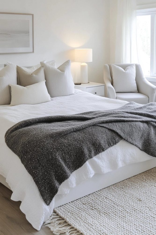 Charcoal Bedroom Decor Charcoal Throw Blanket