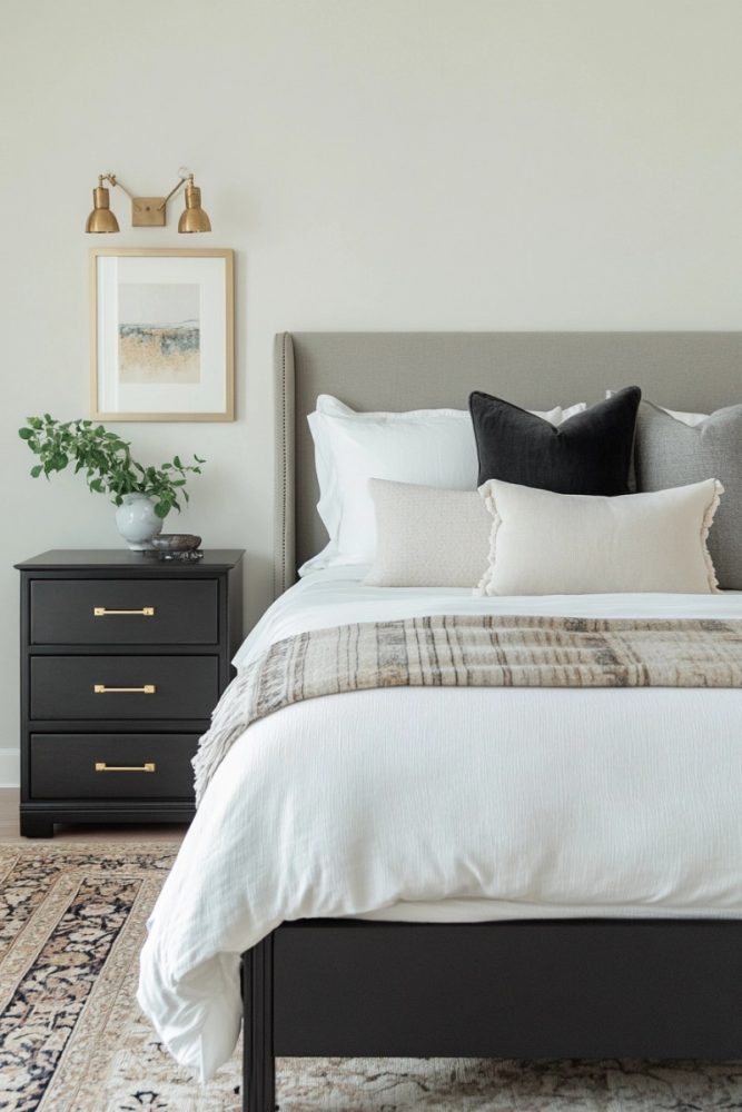Charcoal Bedroom Decor Charcoal nightstand