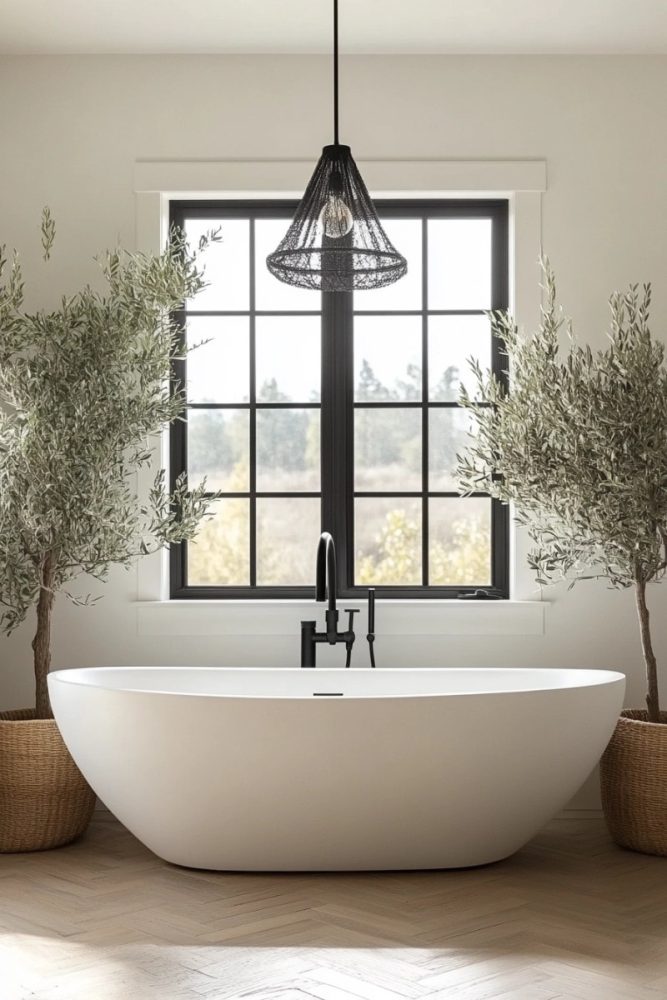 black and white bathroom ideas light