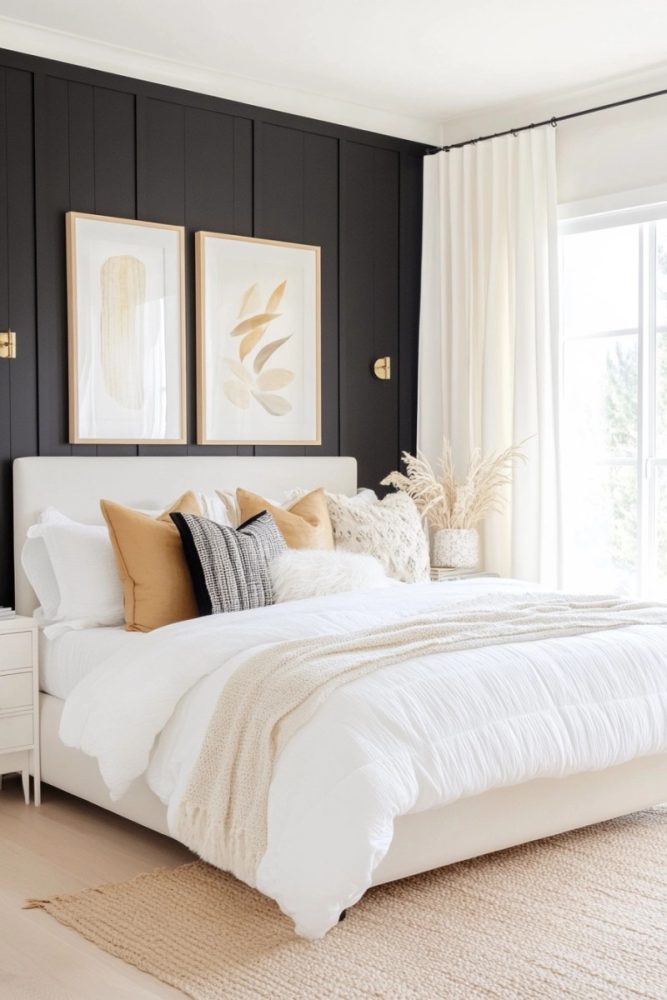black and white bedroom ideas Art Gallery Wall