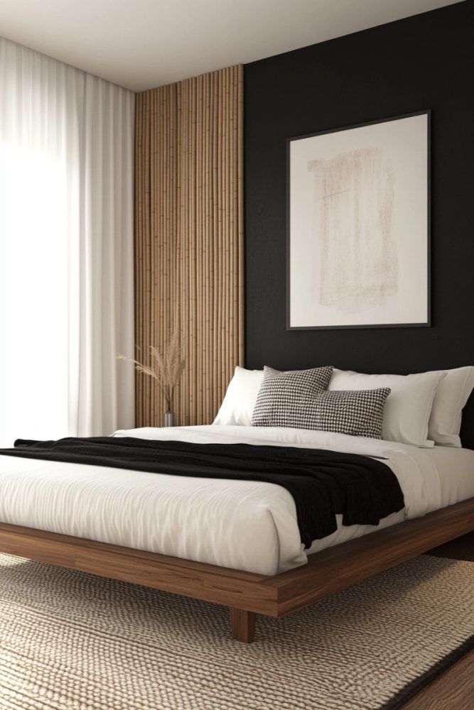 black and white bedroom ideas Zen Inspired Retreat