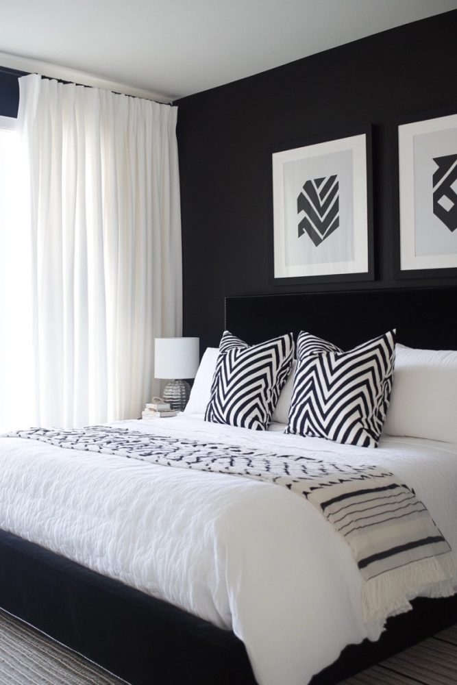 black and white bedroom ideas high contrast design