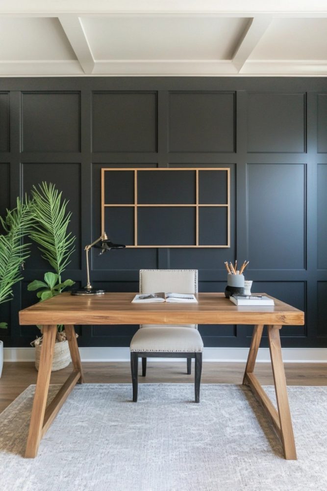 black board and batten ideas office